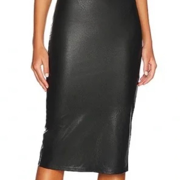 COMMANDO Faux Leather Black Midi Skirt NWT SIZE: XS - Picture 4 of 7